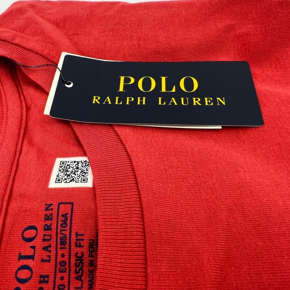 POLO RALPH LAUREN RED ”DPRING RED” T-SHIRT, EXTRA LARGE (XL) - Picture 8 of 13